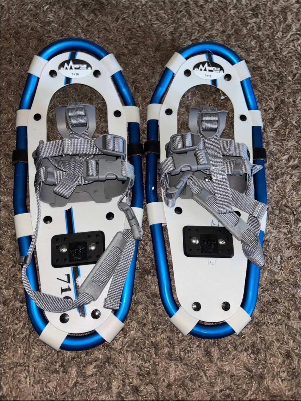 Mountain Profile  #716 Blue Snowshoes Youth Lightweight Aluminum Trekking